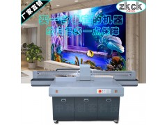 3D大理石背景墙UV打印机 玄关微晶复合玻璃uv平板打印机图1