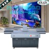 3D大理石背景墙UV打印机 玄关微晶复合玻璃uv平板打印机