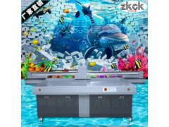 深圳彩雕背景墙UV打印机 瓷砖浮雕彩绘机 瓷砖背景墙彩印机图1