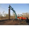 电力打桩设备 石头挖坑机电线杆挖坑机轮式70 70马力