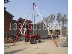 三角架立杆器管式三脚架扶杆器 人字扒杆三角架立杆机图1