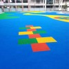惠州EPDM塑胶场地铺设，幼儿园塑胶地板施工，彩色跑道施工