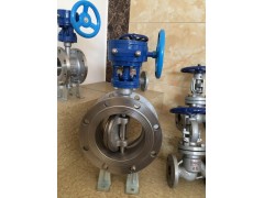 九特阀门D343W不锈钢法兰蝶阀DN1200图1