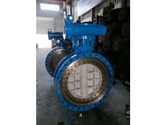 九特阀门双向蝶阀DS343H双向密封双向压蝶阀DN1200图1