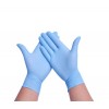 厂家直销无粉耐磨蓝色一次性丁晴手套 一次性工业实验室丁腈手套