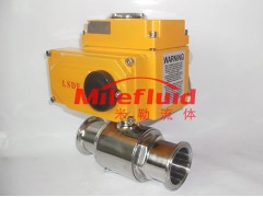 卫生级电动球阀，食品级电动球阀，不锈钢电动球阀规格图1