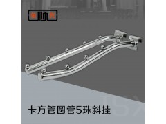 金顺兴五金 服装内衣展示架柜镀铬电镀铁卡方管圆管5珠挂钩杆棒图1