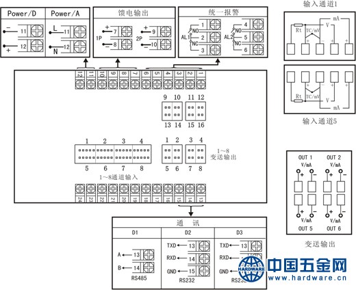 AB分别变送接线图
