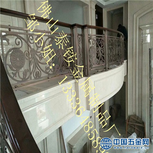 许昌市雕刻铝艺楼梯护栏铝合金雕花护栏 全国发货质量棒 (3)