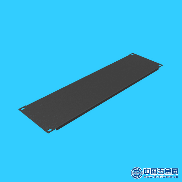 3U黑色机柜盲板挡板 机房布线背板 监控机柜盖板 金属蒙板假面板（20）