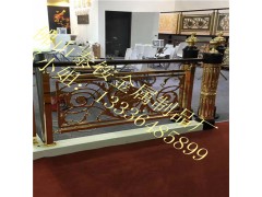 铜仁市别墅铜板雕花艺术楼梯扶手图1