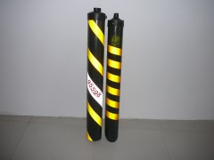 茂源电信电杆拉线护套 黑黄斜拉线护套 圆管拉线护套图1