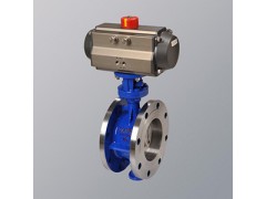 D673H气动法兰硬密封蝶阀-上海邯高阀门大促销图1