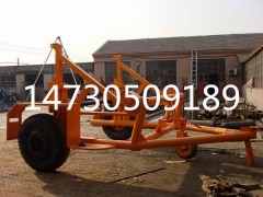 连云港市机械式放线拖车自带绞磨的液压拖车视频图1