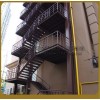 京艺厂家直销Q235B型碳钢制作的钢结构消防楼梯包设计包安装