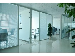 双玻璃百叶隔断，中空百叶玻璃隔断，内带百叶玻璃隔断图1