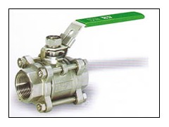 BV336不锈钢丝口三片球阀图1