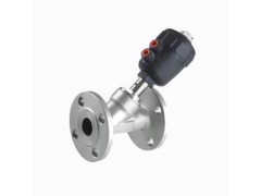 进口法兰式气动角座阀图1