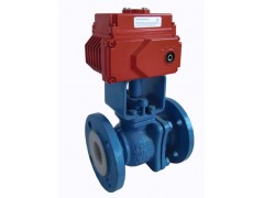 进口防爆电动衬氟球阀 进口防爆球阀图1