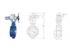 进口电动硬密封法兰蝶阀 进口电动蝶阀图1