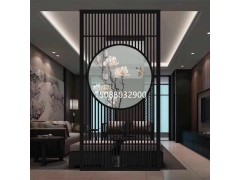 厂家生产玫瑰金客厅屏风隔断 酒店不锈钢屏风定制中式座屏图1