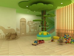 西安主题幼儿园装修、幼儿园装饰设计、幼儿园装修设计色彩的搭配图1