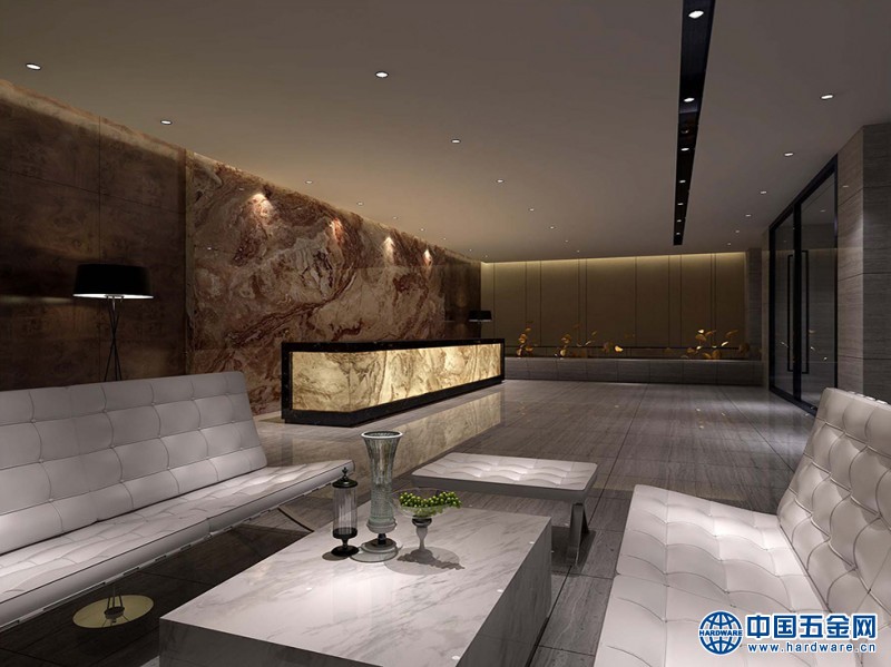 西安欧浓装饰 - 办公楼接待大厅装修