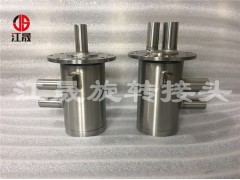 通氟利昂三通路旋转接头 耐低温旋转接头图1