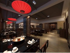 西安专业主题火锅店装修设计、个性火锅店装修装饰、西安欧浓装饰图1