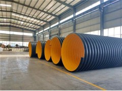 排污用钢带增强管 hdpe钢带增强双壁波纹管 PE钢带管图1