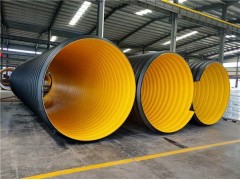 厂价销售hdpe缠绕增强钢带螺旋波纹管pe钢带波纹管图1