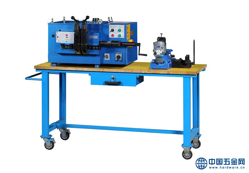 BAS-050MM ON Movable Working Table with Grinder SMH-060MM and Cutter AHE-080MM