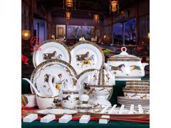 国庆节礼餐具订做 景德镇陶瓷餐具礼品定制批发图1