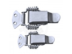 304不锈钢双弹簧带锁搭扣工业设备配件图1