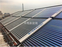 江阴家具厂宿舍洗浴3吨太阳能加5匹空气能热泵系统热水工程图1