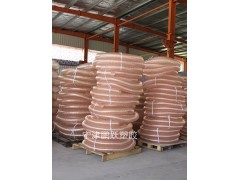 供应木工机械通风除尘pu钢丝伸缩软管高耐磨pu透明钢丝软管图1