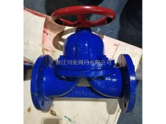 手动搪瓷法兰隔膜阀 G41C-10 DN125图1