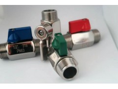 沧州坤泰1/2双外丝不锈钢迷你球阀，4分M/M小球阀图1