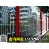 河北鑫海品牌1.8米高喷塑厂区护栏，桃型立柱护栏网