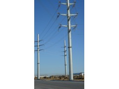 66kv电力钢杆 钢管杆 直线钢杆 转角钢杆 打桩施工图1