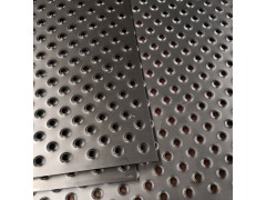 不锈钢压花防滑板 花纹不锈钢防滑板 圆孔锯齿型防滑板图1