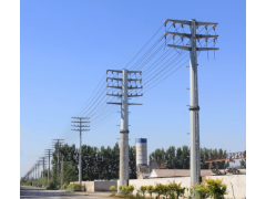 20米电力钢杆 钢管杆 直线钢杆 转角钢杆 打桩施工图1