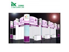 立欣展会专用八棱柱标摊 标摊展架 标准展位铝材配件图1