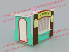 步行街移动售货亭 景区售卖亭 游乐景点售票亭 公园小吃屋图1