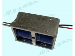 断电磁保持双边电磁铁-失电型推拉式电磁铁图1