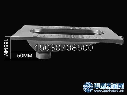 XKD-809不锈钢蹲器侧面