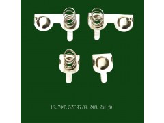 厂家供应ROHS环保标准 手机电池弹片 五金电镀加工弹片图1