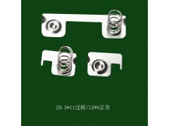 五金源头工厂 定制各类不锈钢冲压弹片 便携小型风扇电池片图1