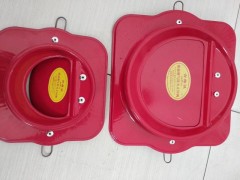 100/150型号红色喷漆烟道防火止回阀河北生产厂家图1