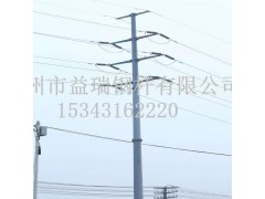 十堰市单回路10千伏电缆终端钢杆 耐张钢杆 电力钢管杆批发图1